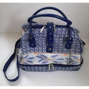 Temptations Old World Blue Thermal Insulated Casserole Hot Food Carrier Bag Tote